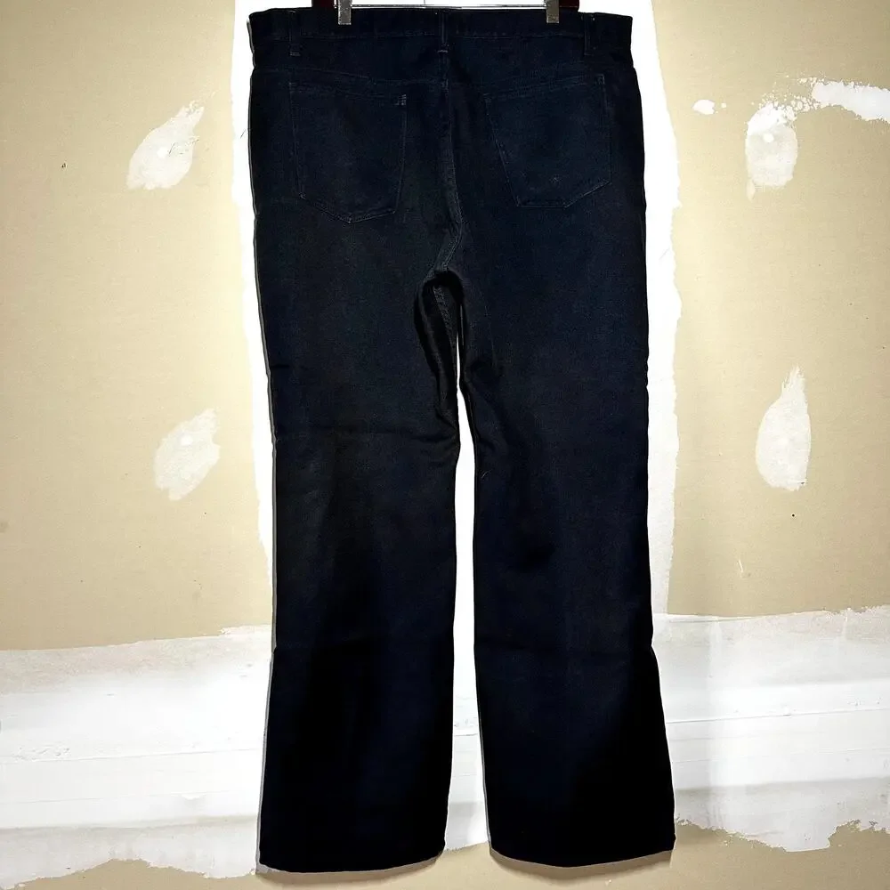 Vintage Levi's Bootcut Pants Wrinkle Resistant 80s Navy Blue 42x32